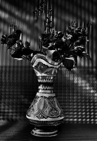 Close-up of decoration on table