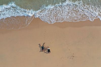 People enjoying at beach