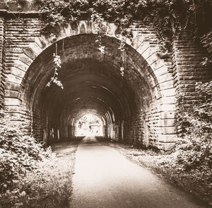 Man in tunnel