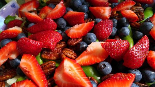 Full frame shot of strawberries