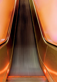 View of escalator