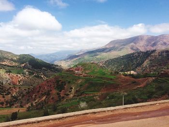 Scenic view of atlas mountains