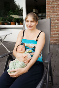 Portrait of smiling woman