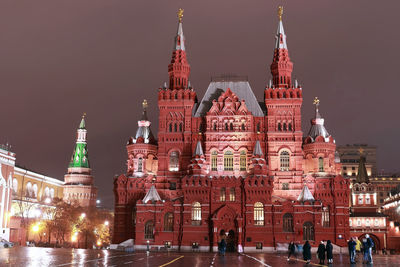 State history museum on red square in moscow