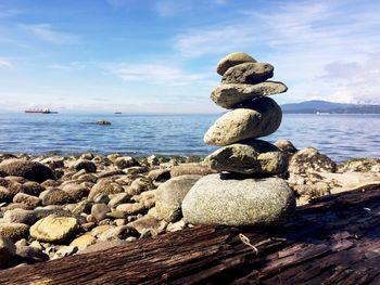 Rocks on shore