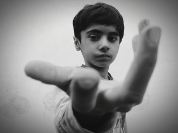 Close-up portrait of young woman