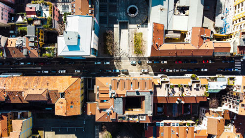 Full frame shot of buildings in city