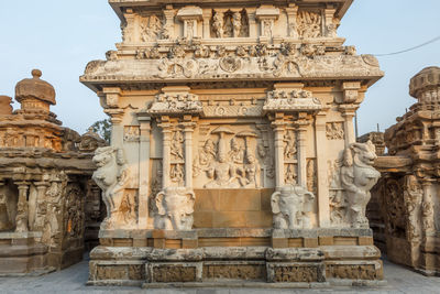 Low angle view of historical building