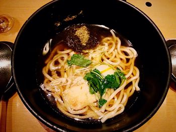 Close-up of soup in bowl