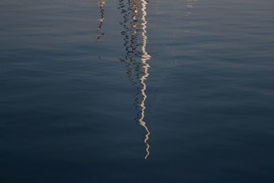 Scenic view of lake at sunset