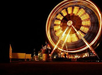 Light trails at night