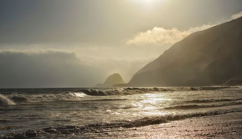 Scenic view of sea against sky