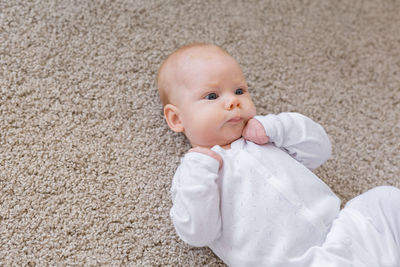 Portrait of cute baby boy