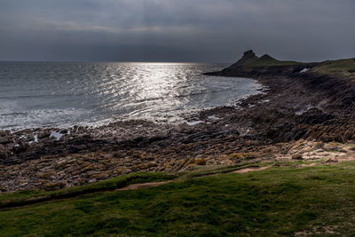 Scenic view of sea against sky