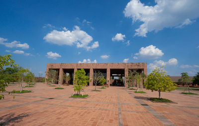 View of historical building against cloudy sky