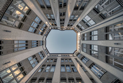 Low angle view of skylight