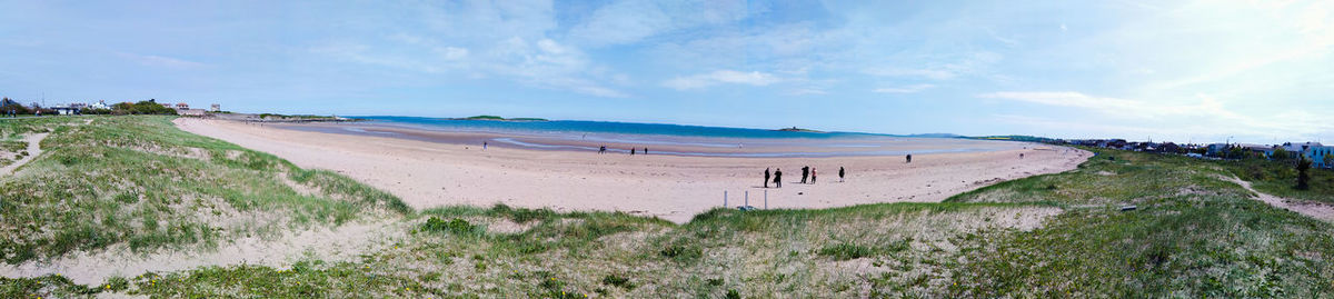 Panoramic view of beach against sky