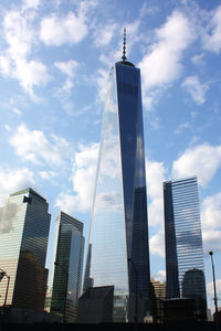 Low angle view of skyscrapers