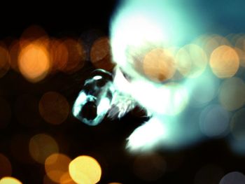Defocused lights at night