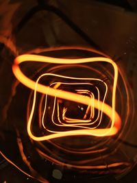 Close-up of illuminated electric light