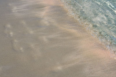 High angle view of beach