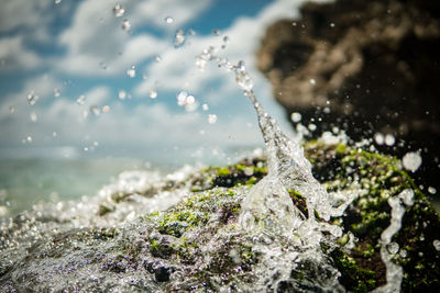 Close-up of splashing water