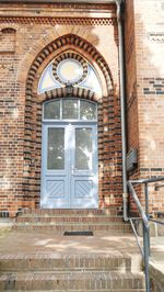 Entrance of building