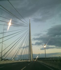 Road passing through highway