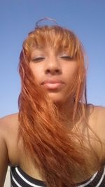 Portrait of young woman