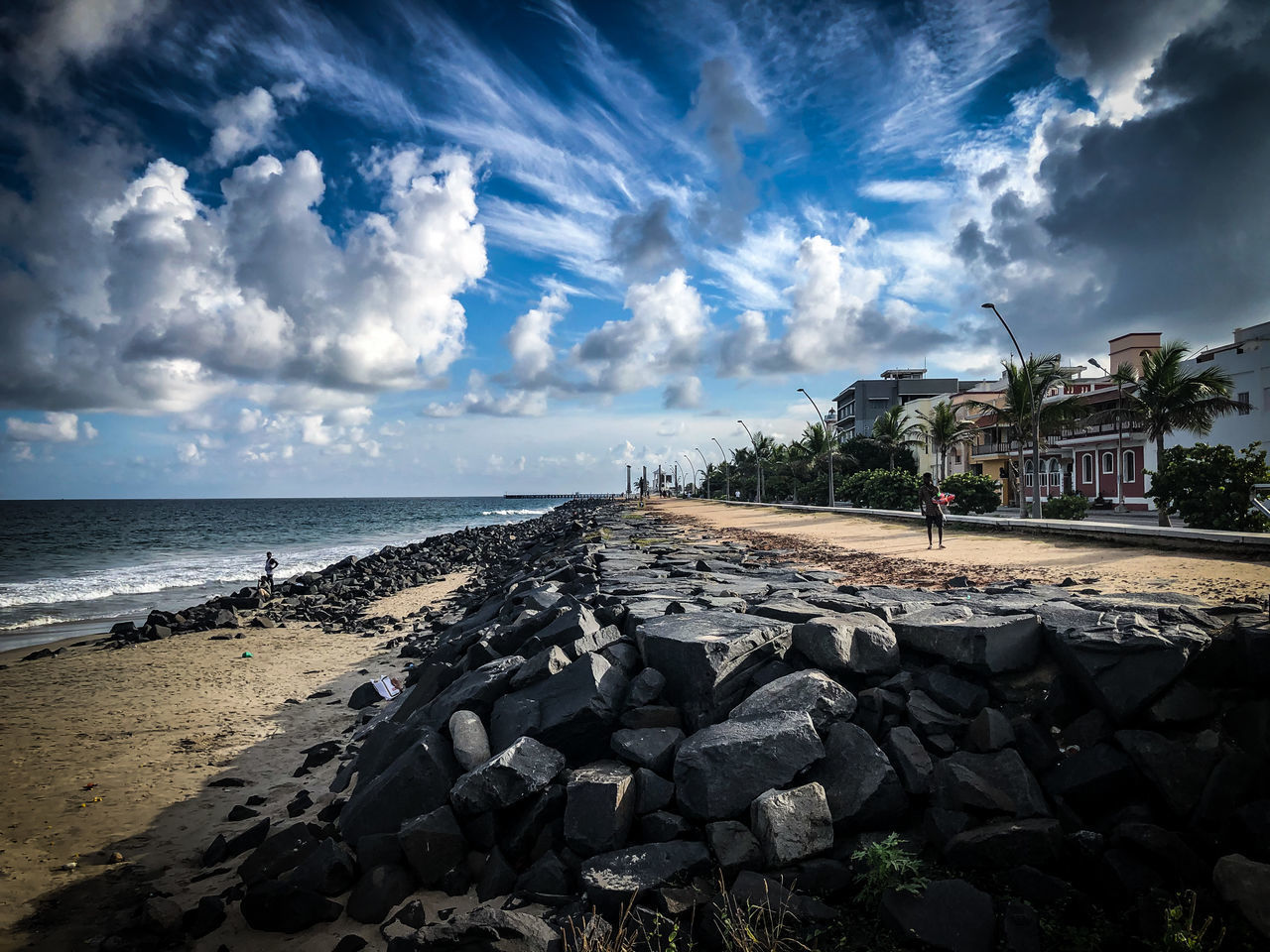 PANORAMIC SHOT OF SEA AGAINST SKY