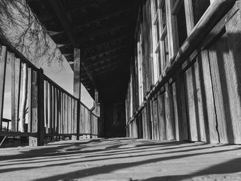 Low angle view of abandoned building