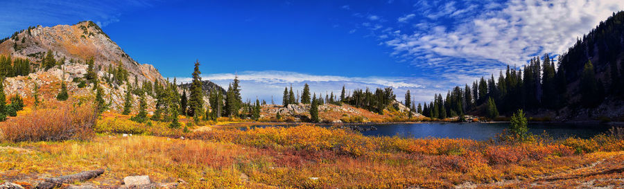 Lake martha hiking sunset peak, great western trail brighton rocky mountains, wasatch front, utah.