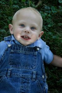 Portrait of cute boy smiling