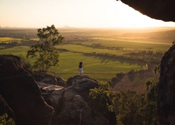 Scenic view of landscape against sky