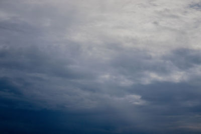 Low angle view of cloudy sky