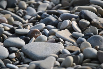 Full frame shot of pebbles