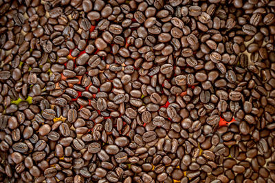 Full frame shot of coffee beans