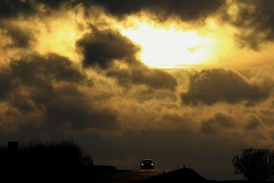 Silhouette of sky at sunset