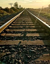 Railway tracks on landscape