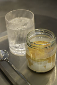 Close-up of drink on table