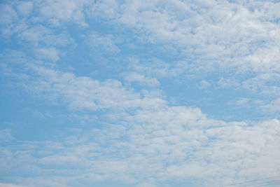 Low angle view of clouds in sky