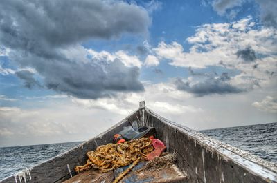 Panoramic view of sea against sky