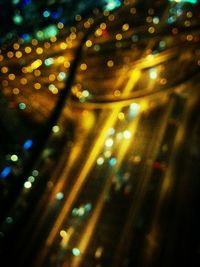 Defocused lights at night