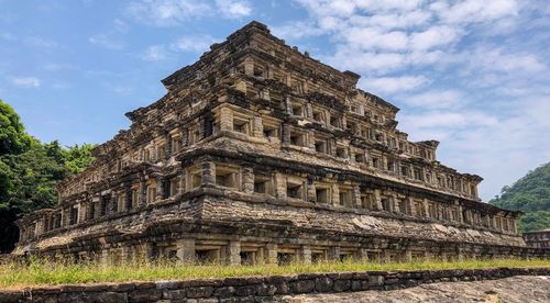 Low angle view of historical building against sky