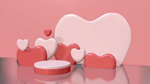 Close-up of heart shape decoration