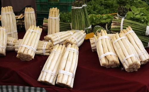 Close-up of food on table at market