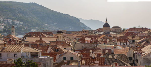 City scape of the roof tops of dubrovnic