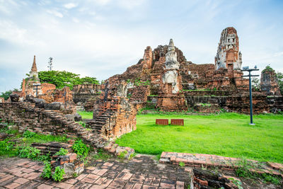 Old ruins against sky