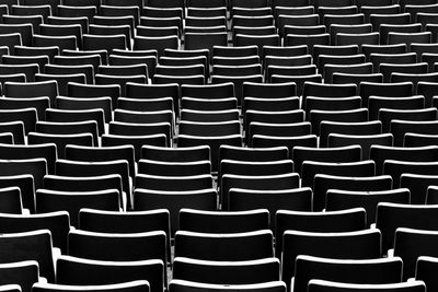 Full frame shot of chairs at stadium
