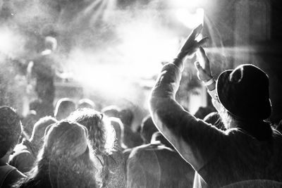 Crowd at music concert